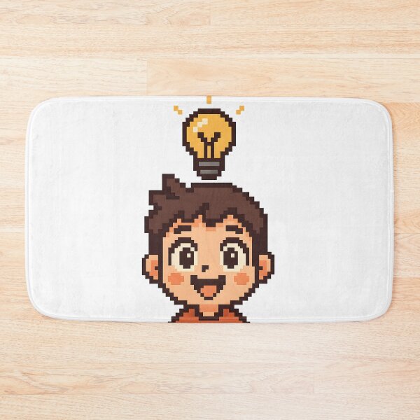 Item preview, Pixelated Lightbulb Idea Moment designed and sold by dionisoldschool .