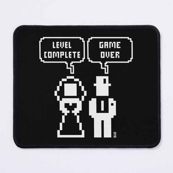 Item preview, Level Complete – Game Over (Wedding / Stag Party / Hen Night / Pixel / Bold / W) designed and sold by MrFaulbaum.