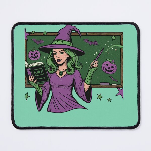 Item preview, Halloween Classroom Character – Green Hair & Chalkboard Sce.Personnage de Classe Halloween – Cheveux Verts & Tableau Festif  ne   designed and sold by Drawingshirts.