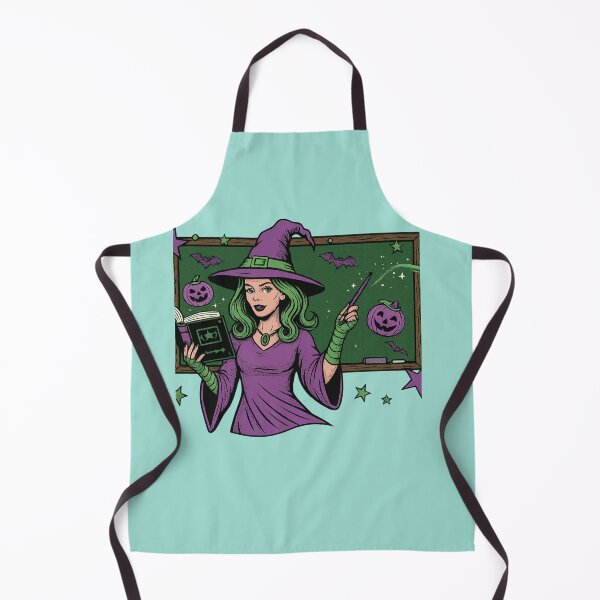 Item preview, Halloween Classroom Character – Green Hair & Chalkboard Sce.Personnage de Classe Halloween – Cheveux Verts & Tableau Festif ne designed and sold by Drawingshirts.