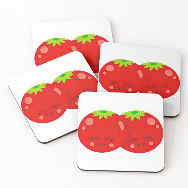 Item preview, Cute Kawaii Tomato Friends Illustration designed and sold by ArtfulWeave.