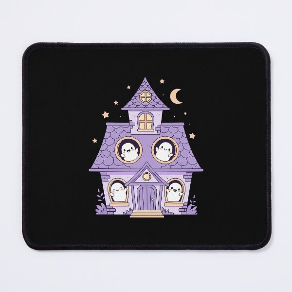 Item preview, Cute Kawaii Haunted House with Ghosts designed and sold by istoriadesign.