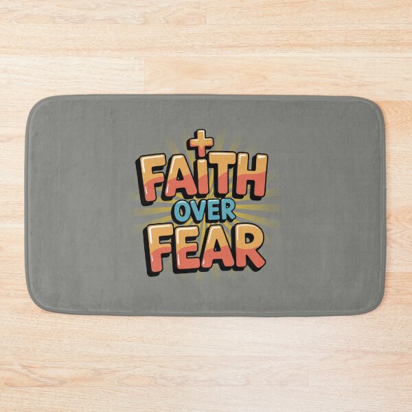 Item preview, Faith Over Fear – Cartoon Christian designed and sold by GENX-AUTISM-DAD.