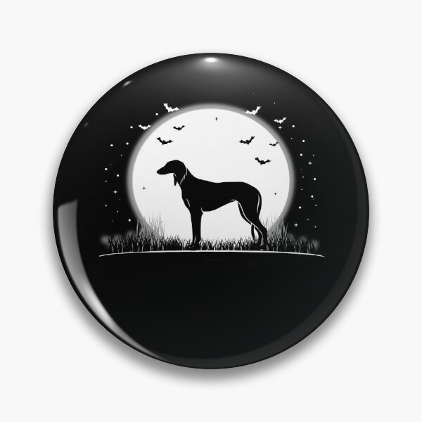 Item preview, Saluki Dog – Halloween Moon Silhouette designed and sold by The Real Life Symphony.