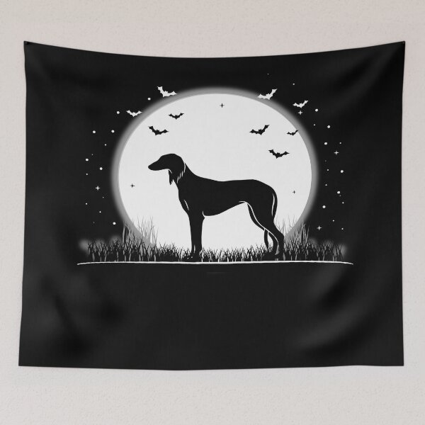 Item preview, Saluki Dog – Halloween Moon Silhouette designed and sold by The Real Life Symphony.