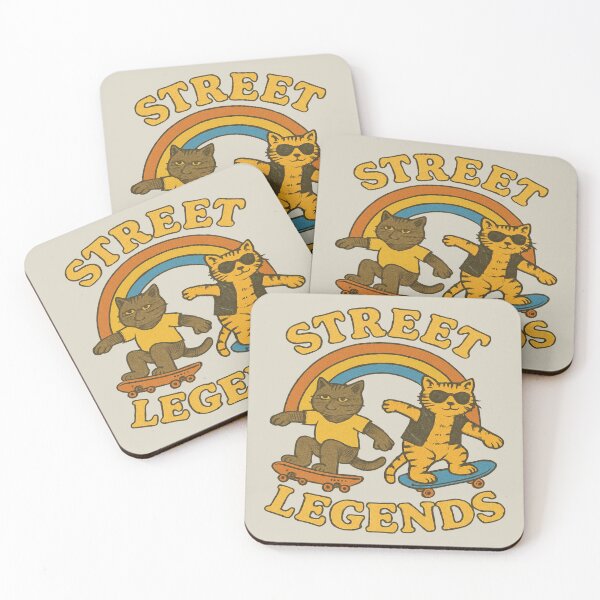 Item preview, Street Legends – Retro Skater Cats in 80s Style designed and sold by The True American.