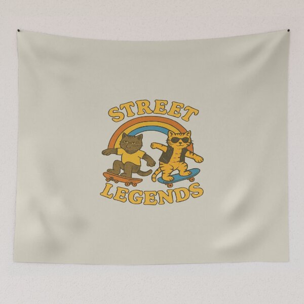 Item preview, Street Legends – Retro Skater Cats in 80s Style designed and sold by The True American.