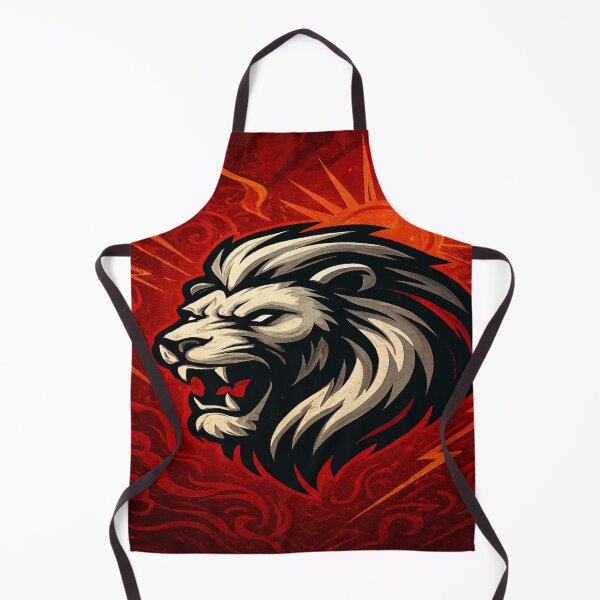 Item preview, Red Lightning Lion Bold Abstract Power designed and sold by VelureArt.