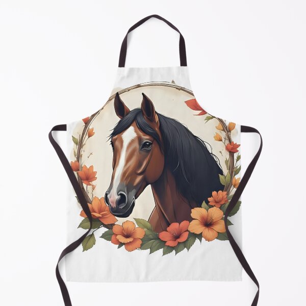 Item preview, Bay Horse with Flowers designed and sold by CreatureZDesign.