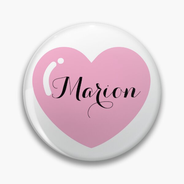 Item preview, Marion name with Pink Heart  designed and sold by Monika Howarth.