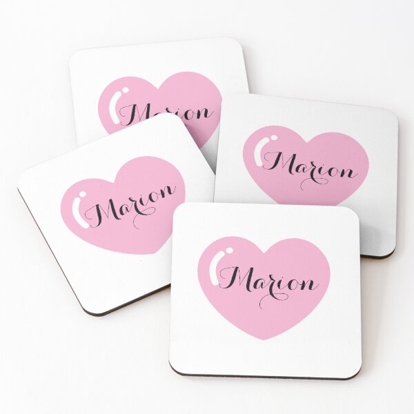 Item preview, Marion name with Pink Heart  designed and sold by Monika Howarth.