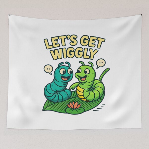 Item preview, Funny Retro Worm Cartoon designed and sold by NatureStyle555.