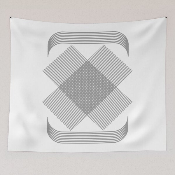 Item preview, Geometric Print with Intersecting Lines and Grid Texture designed and sold by NiceDigital.