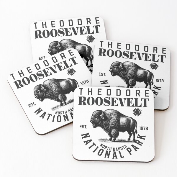 Item preview, Theodore Roosevelt National Park Bison Hiking Retro Nature designed and sold by Sashakis.