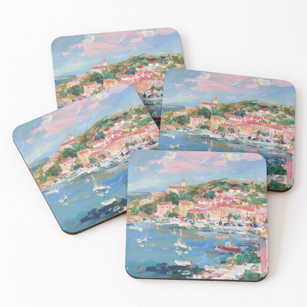 Item preview, French Riviera island port designed and sold by ArtHouseNiklas.