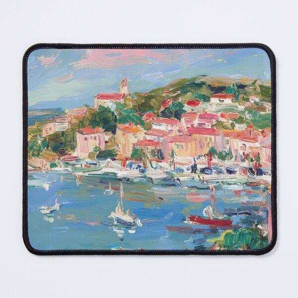 Item preview, French Riviera island port designed and sold by ArtHouseNiklas.