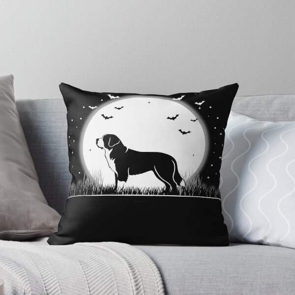 Item preview, Saint Bernard Dog – Halloween Moon Silhouette designed and sold by The Real Life Symphony.