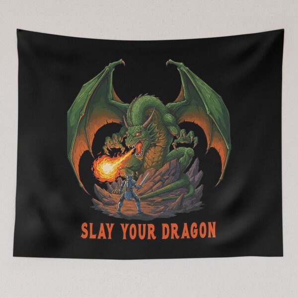 Item preview, Slay Your Dragon Fantasy designed and sold by TeeARTHY.