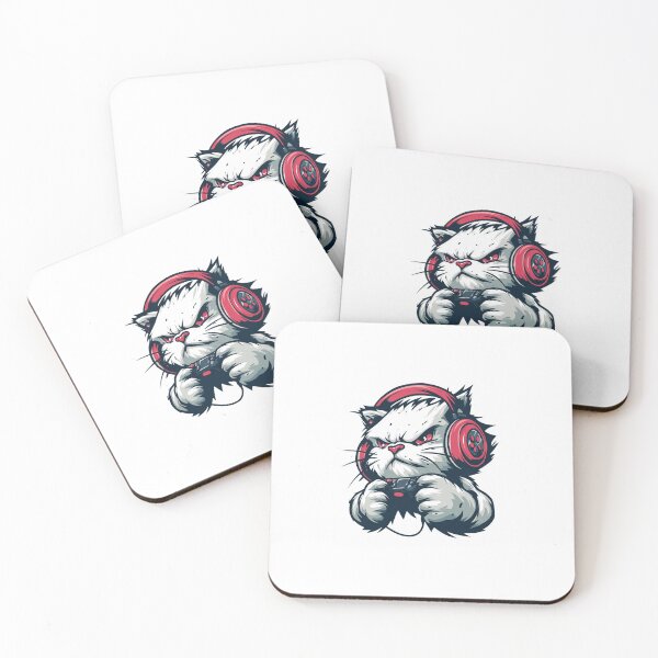 Item preview, Gamer Cat with Headphones designed and sold by Bambear.