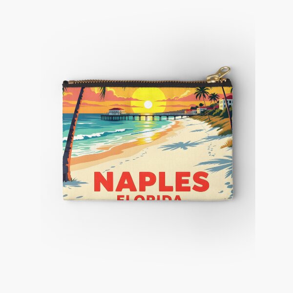 Item preview, Naples, Florida: Vintage-Style Painterly Travel Poster designed and sold by LSVart.