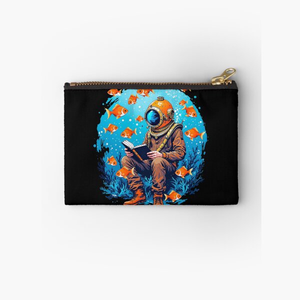 Item preview, Vintage Diver Reading Book Underwater designed and sold by TeeARTHY.