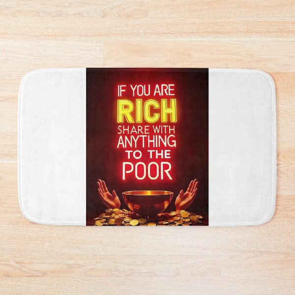 Item preview, If You Are Rich – Share with the Poor | Inspirational Quote about Life and Death designed and sold by RAKO13.