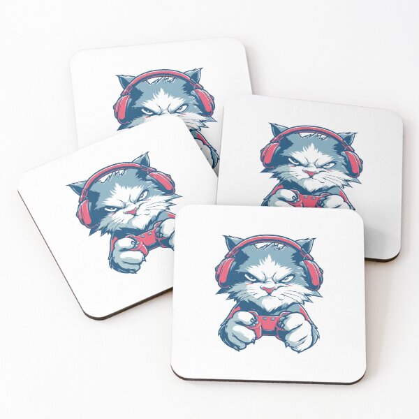 Item preview, Gamer Cat with Headphones designed and sold by Bambear.