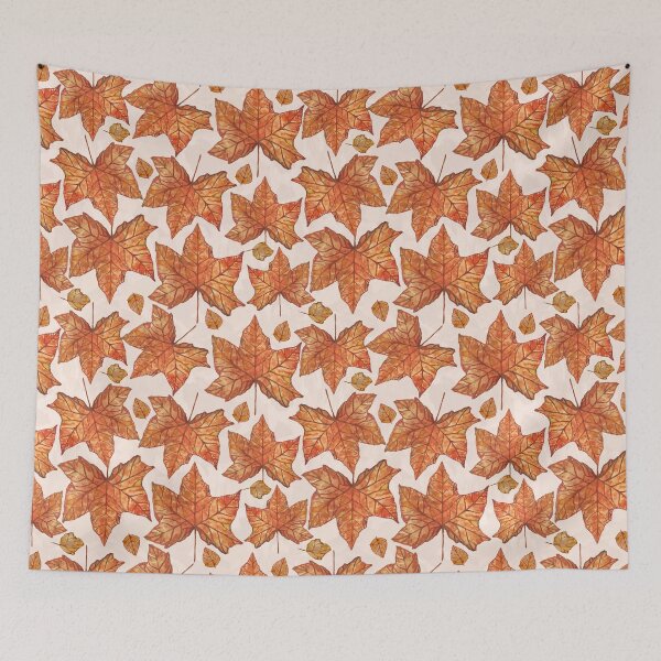 Item preview, Hand-painted North American Sugar Maple Autumn Leaves designed and sold by Carlo-Atzei.