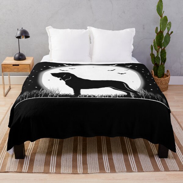 Item preview, Bloodhound Dog – Halloween Moon Silhouette designed and sold by The Real Life Symphony.