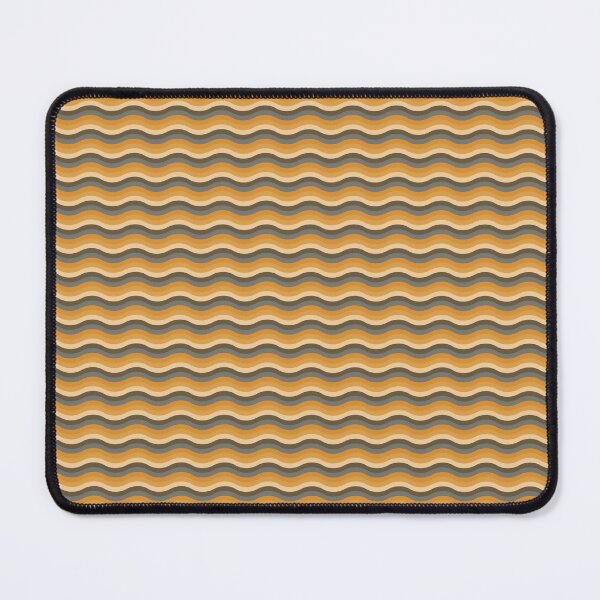 Item preview, Mustard Yellow Retro Wave Pattern Design designed and sold by Dave Ward.