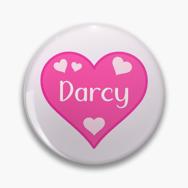 Item preview, Darcy Name Pink Heart  designed and sold by Jeallan Designs.