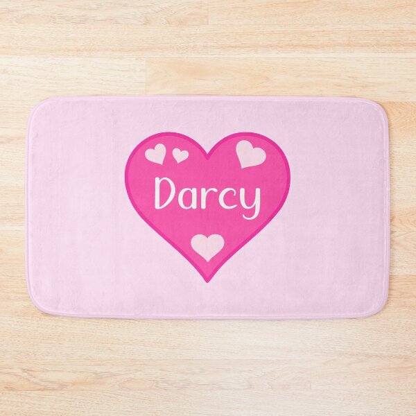 Item preview, Darcy Name Pink Heart  designed and sold by Jeallan Designs.