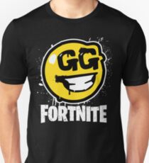 Fortnite Battle Royale GG Good Game Graffiti Spray Smiley Face Shirt Unisex T-Shirt