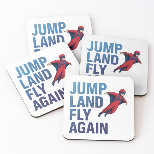 Item preview, Jump Land Fly Again Color Wingsuit Flying Design designed and sold by Jack’s Shirts Craft.