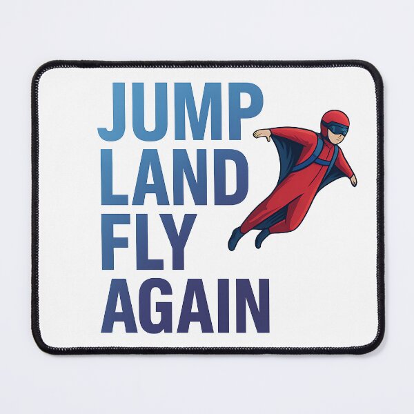 Item preview, Jump Land Fly Again Color Wingsuit Flying Design designed and sold by Jack’s Shirts Craft.