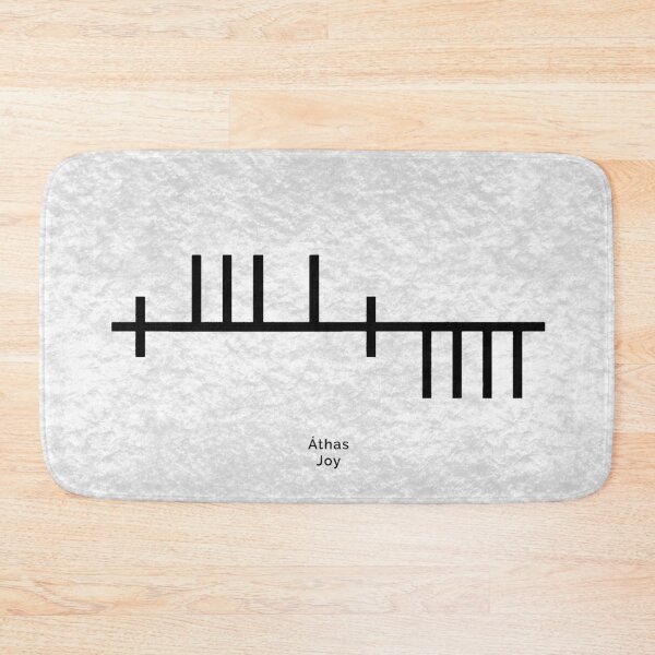 Item preview, Ogham Stone Inscription Áthas - Irish for Joy designed and sold by EvermoreOgham.