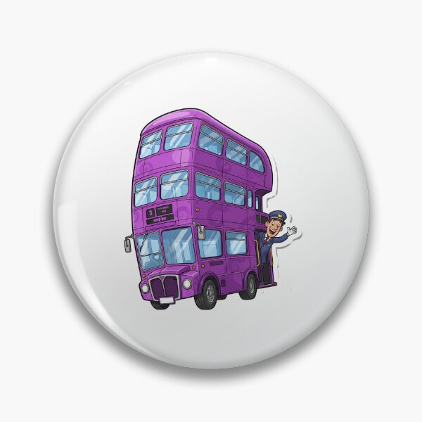 Item preview, Magical Triple-Decker Bus: Whimsical Purple Ride Sticker designed and sold by Nomuradi.
