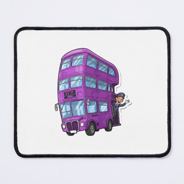 Item preview, Magical Triple-Decker Bus: Whimsical Purple Ride Sticker designed and sold by Nomuradi.