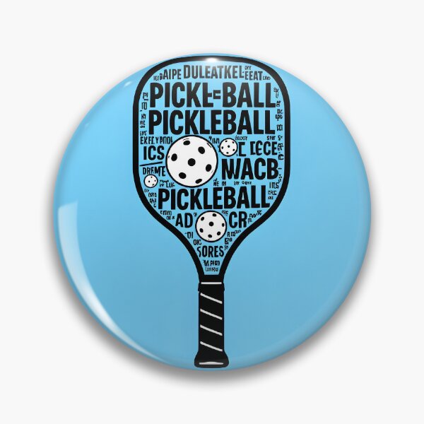 Item preview, typographical pickleball paddle abstract design designed and sold by SmashingDeals.