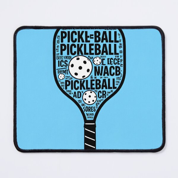 Item preview, typographical pickleball paddle abstract design designed and sold by SmashingDeals.