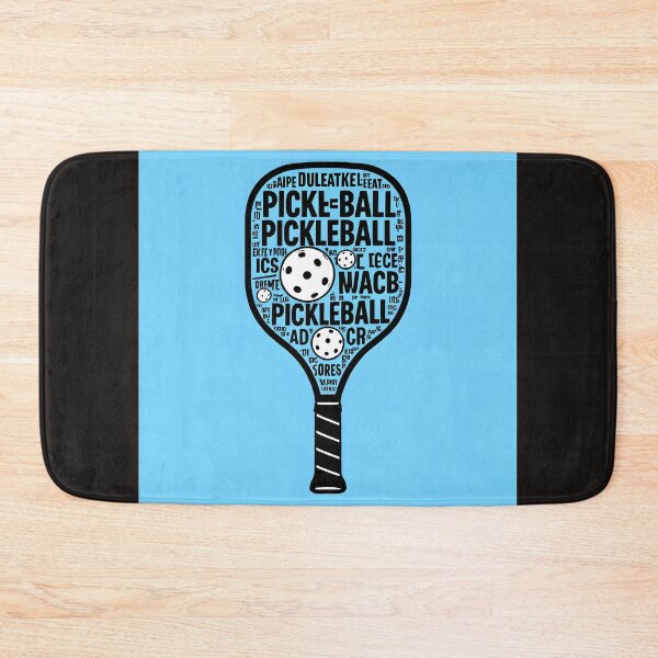 Item preview, typographical pickleball paddle abstract design designed and sold by SmashingDeals.