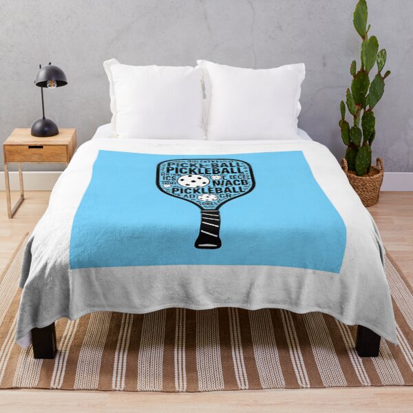Item preview, typographical pickleball paddle abstract design designed and sold by SmashingDeals.
