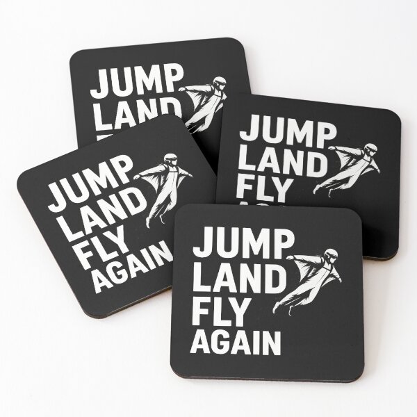Item preview, Jump Land Fly Again Wingsuit Flying Design designed and sold by Jack’s Shirts Craft.