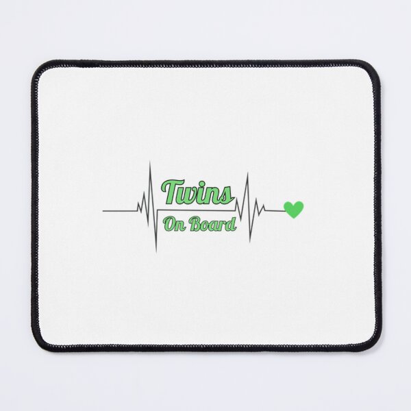 Item preview, Twins on Board (Heartbeat) designed and sold by DixieGirlStudio.