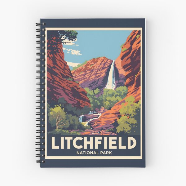 Item preview, A Vintage Illustration of Litchfield National Park - Australia designed and sold by GoodOldVintage.
