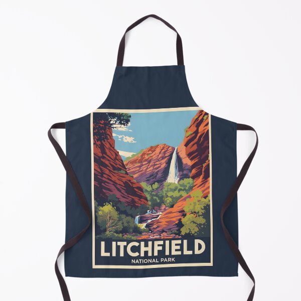 Item preview, A Vintage Illustration of Litchfield National Park - Australia designed and sold by GoodOldVintage.