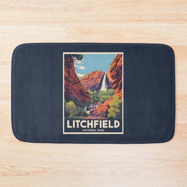 Item preview, A Vintage Illustration of Litchfield National Park - Australia designed and sold by GoodOldVintage.