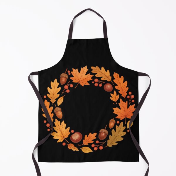 Item preview, Autumn Wreath of Leaves and Acorns – Seasonal Nature Art designed and sold by ArcadiaSilence.