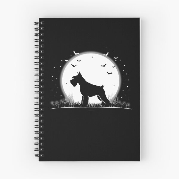Item preview, Miniature Schnauzer Dog – Halloween Moon Silhouette designed and sold by The Real Life Symphony.