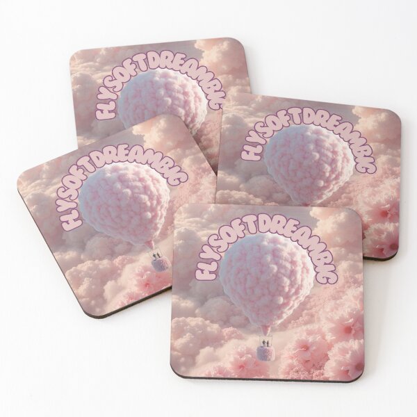 Item preview, Fly Soft, Dream Big – Pink Balloon designed and sold by Cherry Peony.